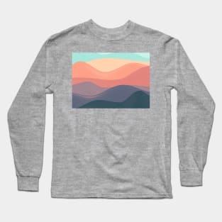 Abstract Waves Long Sleeve T-Shirt